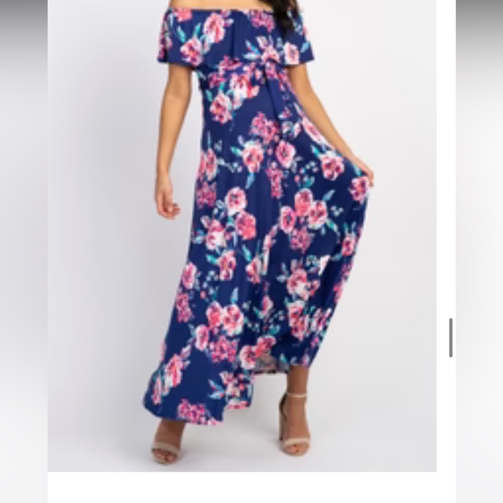 Blue Pinkblush maternity dress